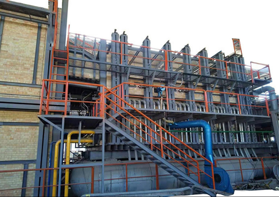 ซื้อ 50ton Flint สีโครงสร้างง่าย ปลายเผา Furance ถังกระจกเตาอบ online manufacture
