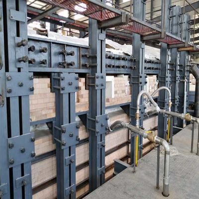 ซื้อ เตาหลอมแก้ว ISO14001 300 TPD เตาหลอมแบบกากบาท online manufacture