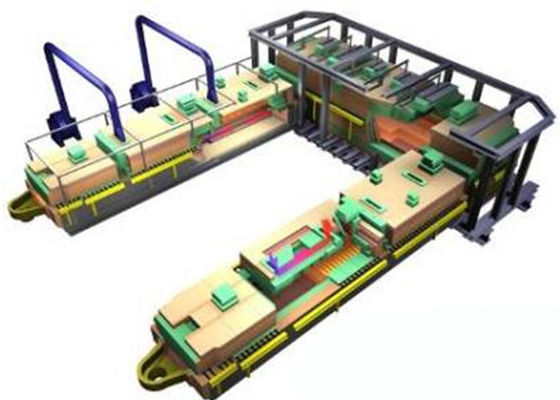 ซื้อ 50 Tpd กระจกละลายกระจก กระจกไฟท้ายที่มีการออกแบบประหยัดพลังงานที่ทันสมัย online manufacture