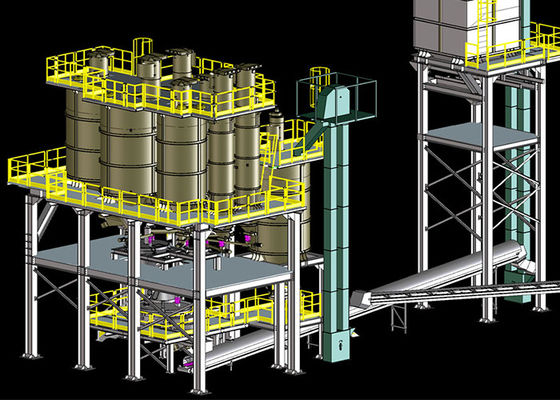 ซื้อ การจัดการทางเศรษฐกิจ 60tpd Glass Batch Plant สำหรับขวดแก้ว online manufacture